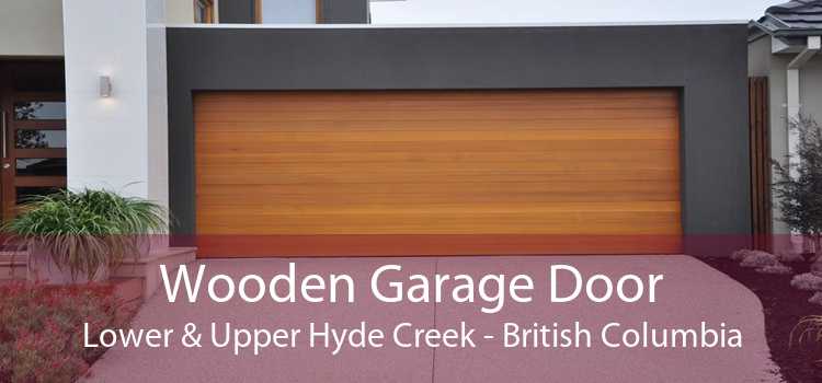 Wooden Garage Door Lower & Upper Hyde Creek - British Columbia