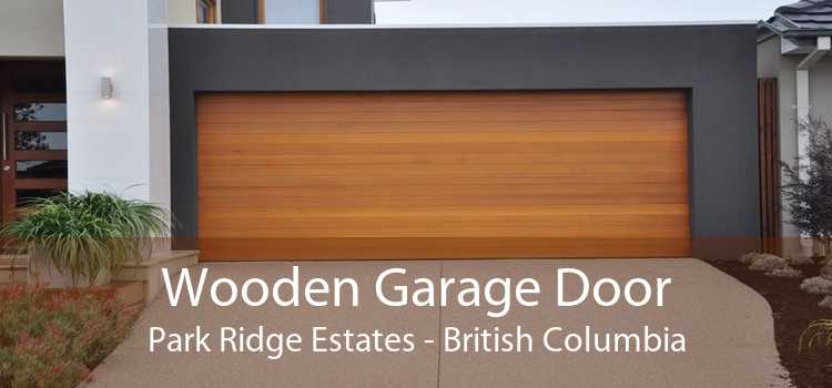Wooden Garage Door Park Ridge Estates - British Columbia