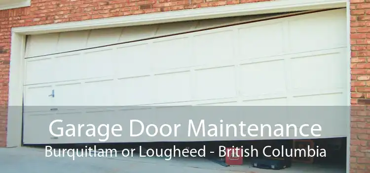 Garage Door Maintenance Burquitlam or Lougheed - British Columbia