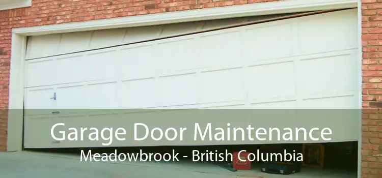 Garage Door Maintenance Meadowbrook - British Columbia