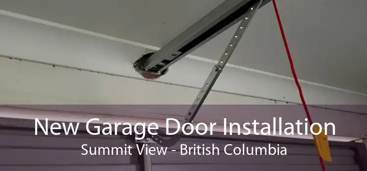 New Garage Door Installation Summit View - British Columbia